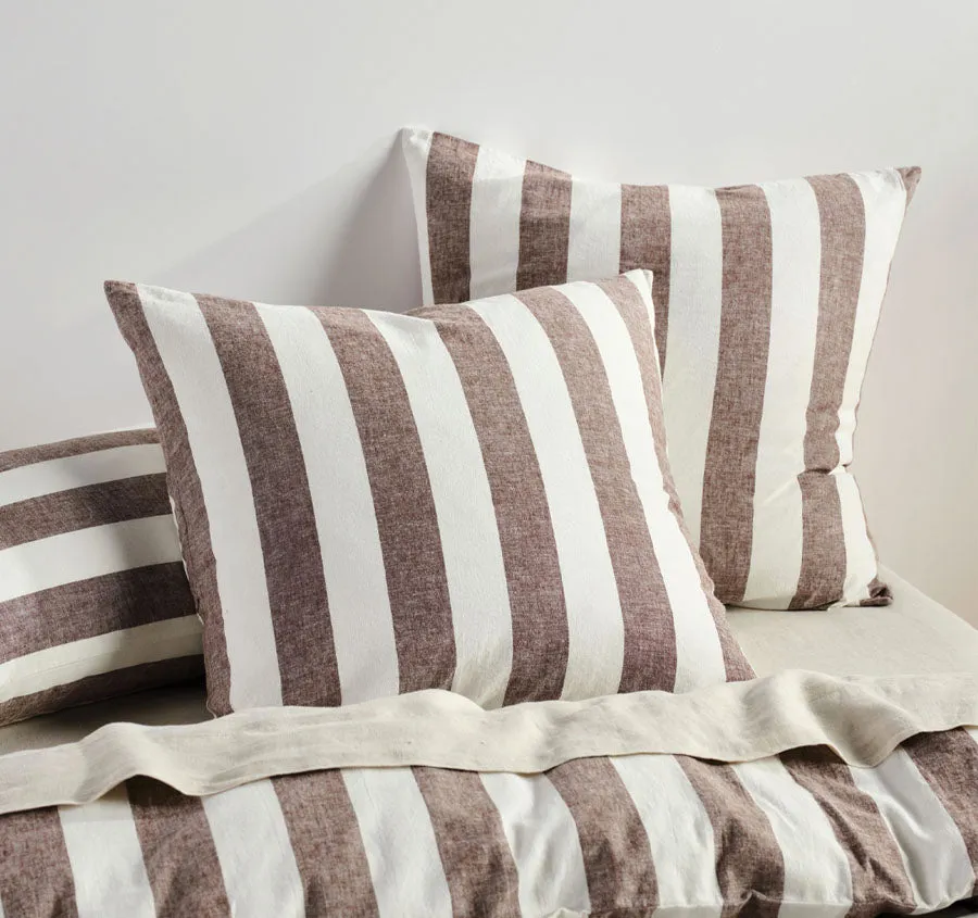 Vintage Stripe European Pillowcase Tiramsu