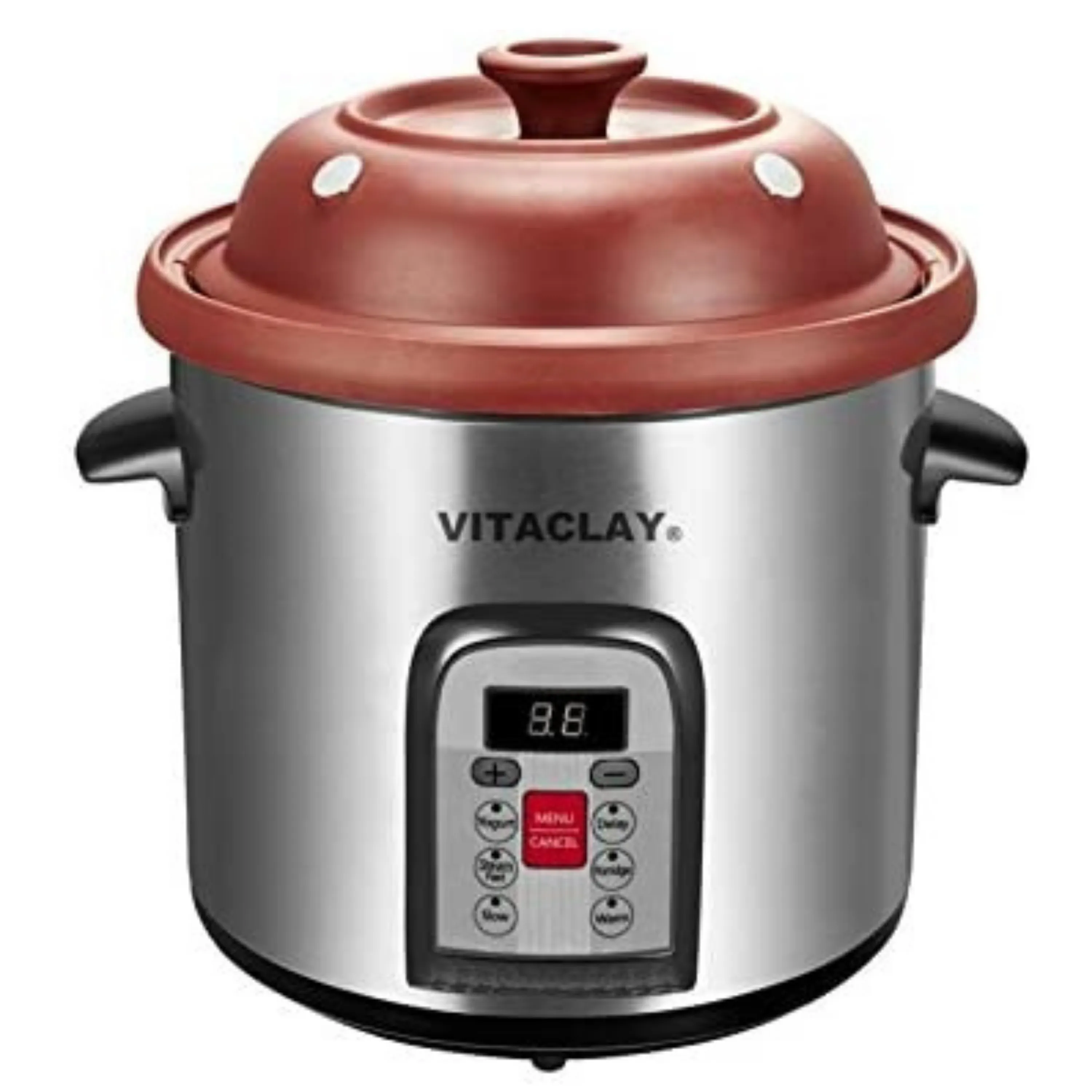 VITACLAY 6-IN-1 ORGANIC CLAY STOCK POT AND MULTI-CROCKS / VM7800-5C- 6 QUART