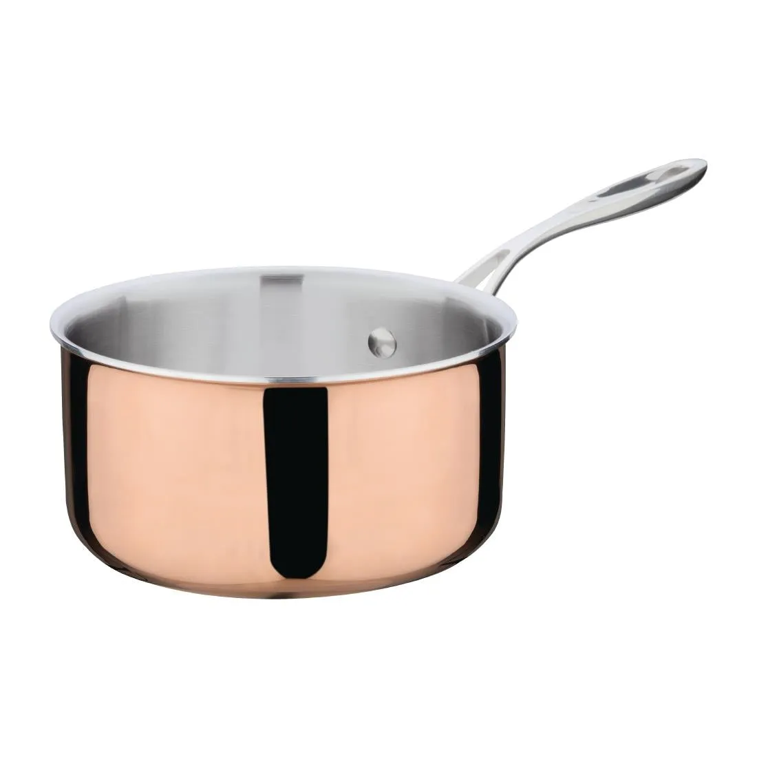 Vogue Induction Tri Wall Copper Saucepan 180mm