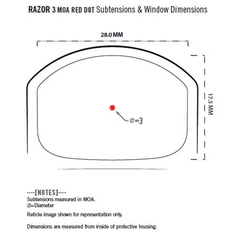 Vortex Razor 3 MOA Red Dot Sight