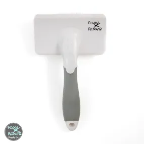 White Slicker Brush- Short