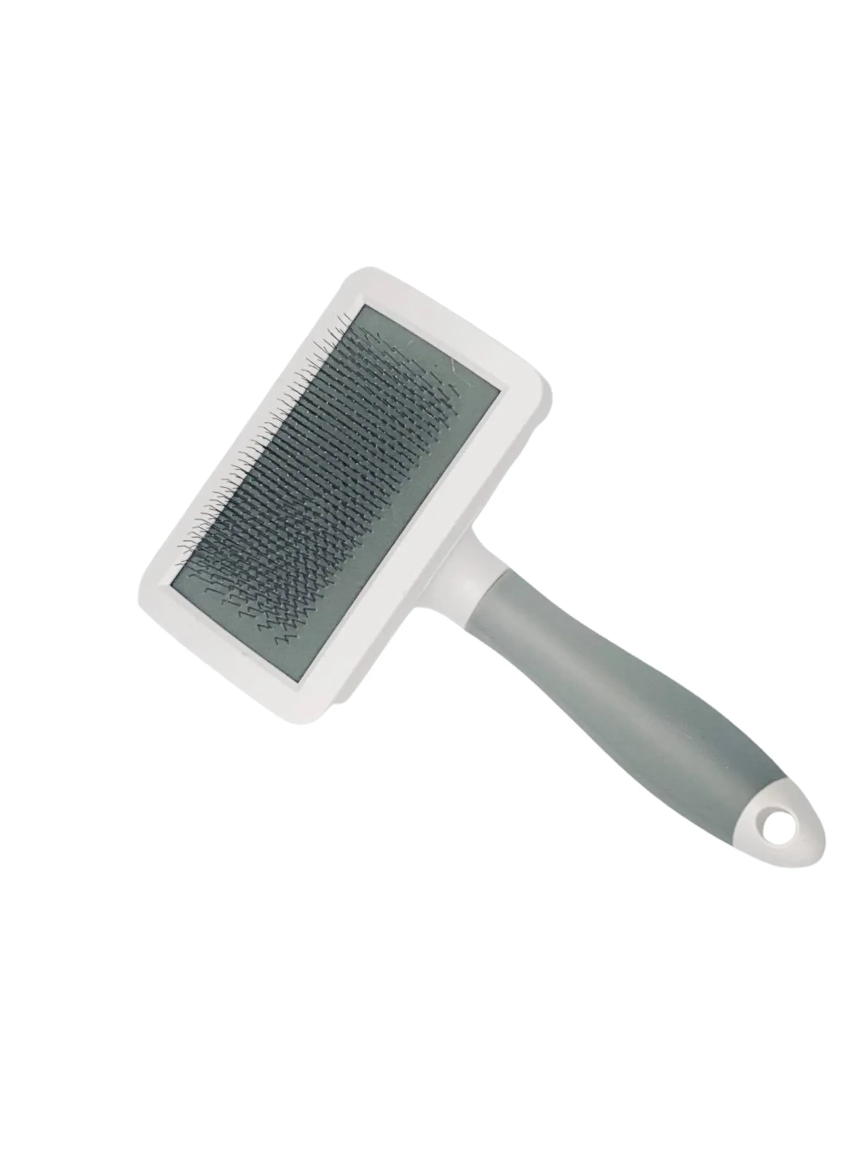 White Slicker Brush- Short