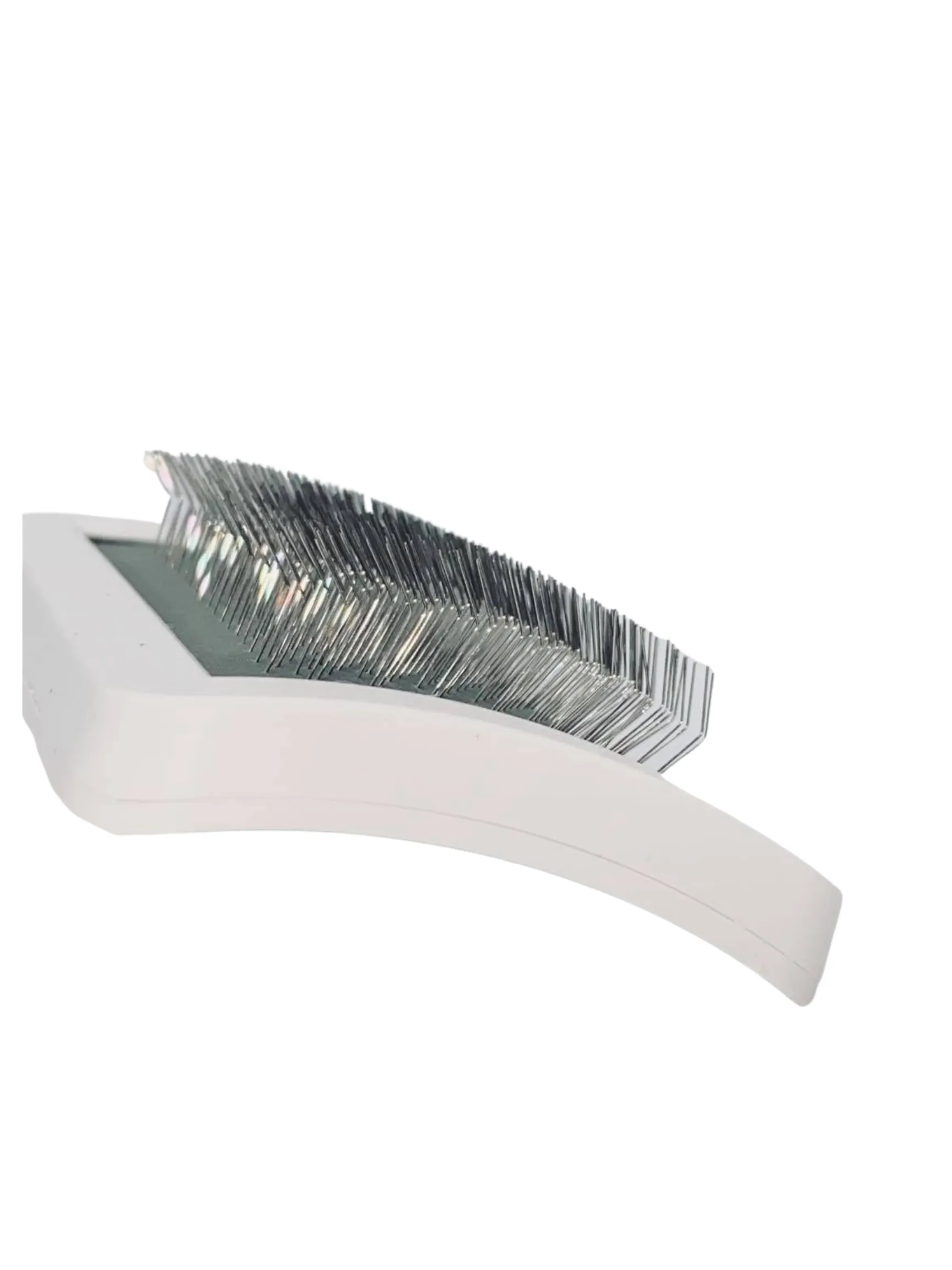 White Slicker Brush- Short