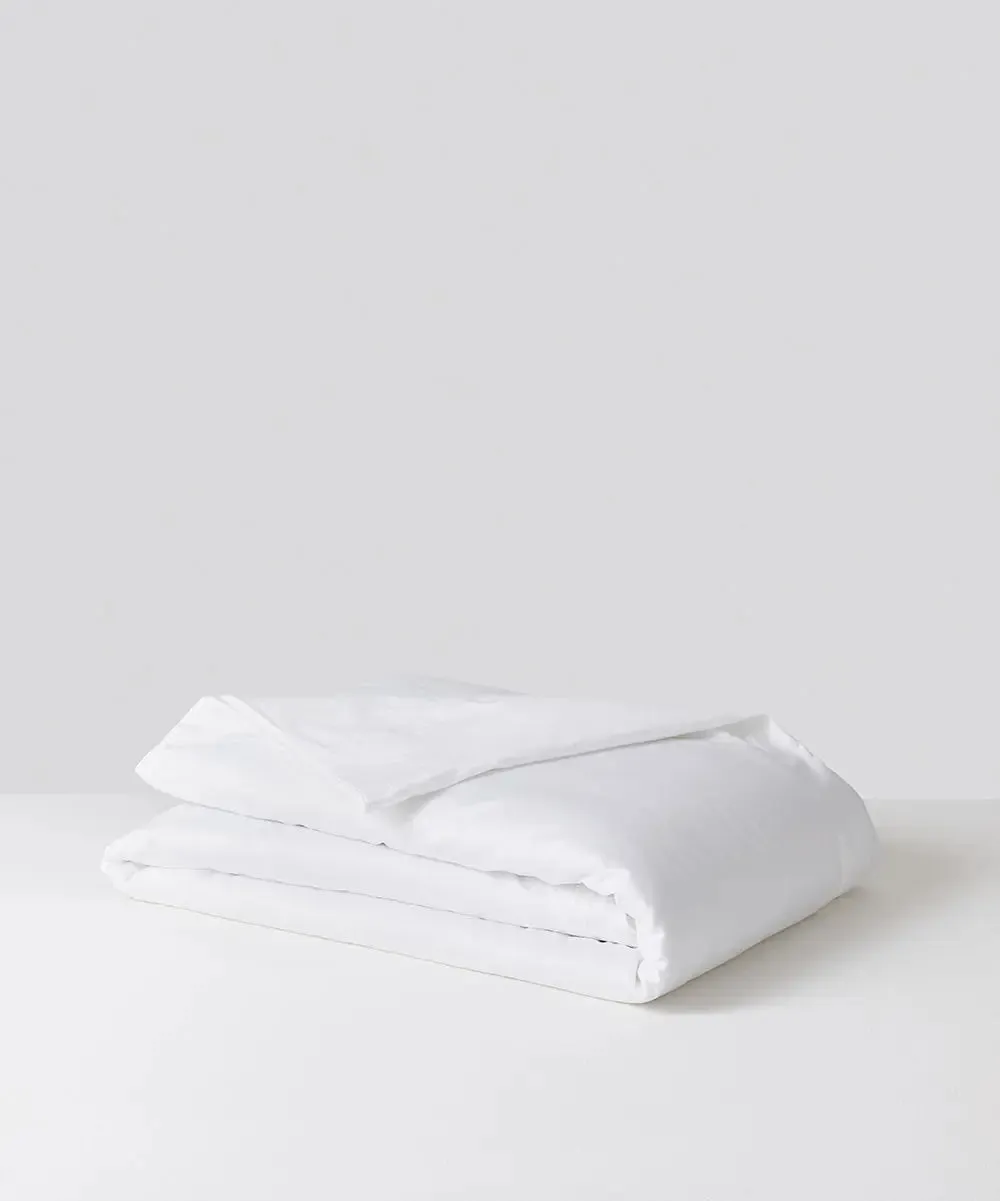 White Tencel Cotton Duvet Cover