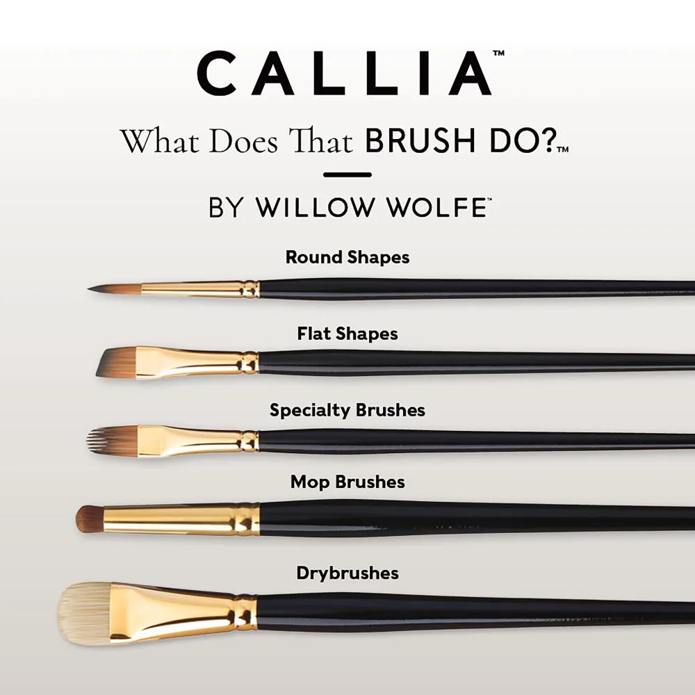 Willow Wolfe Callia Artist Round Brush 16*